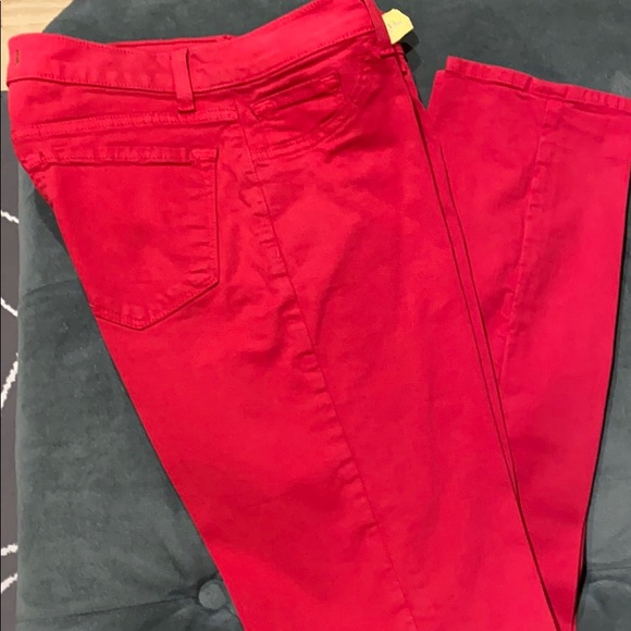 J Brand Skinny Leg Jeans - Size 26 - Red - Picture 2 of 6